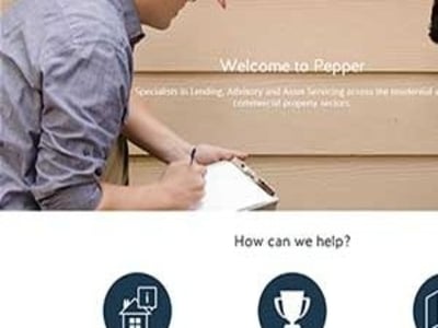 Pepper Home Loans homepage