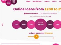 Dot Dot Loans homepage