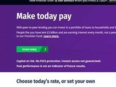 RateSetter homepage