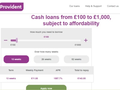 Provident homepage