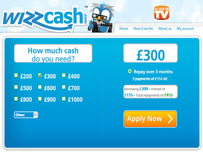 Wizz Cash homepage