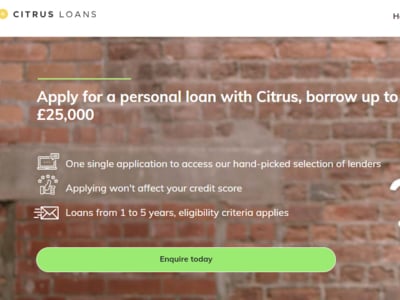 Citrus Loans homepage