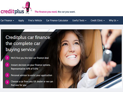 Creditplus homepage