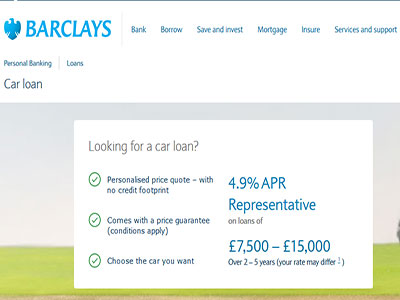 Barclays homepage