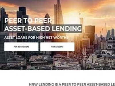 HNW Lending homepage