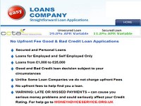 Easy Loans Company homepage