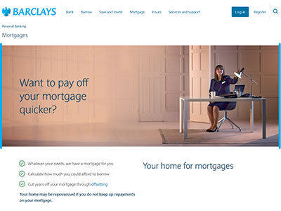 Barclay Card homepage