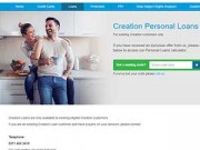 Creation Finance homepage