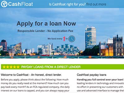CashFloat homepage
