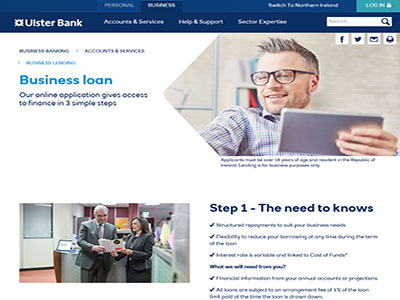 Ulster Bank homepage