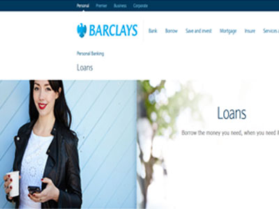 Barclays homepage