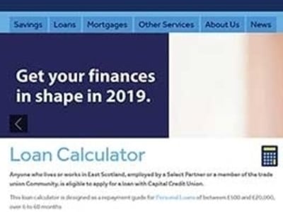 Capital Credit Union homepage