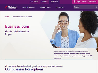 NatWest homepage