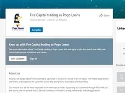 Pogo Loans homepage